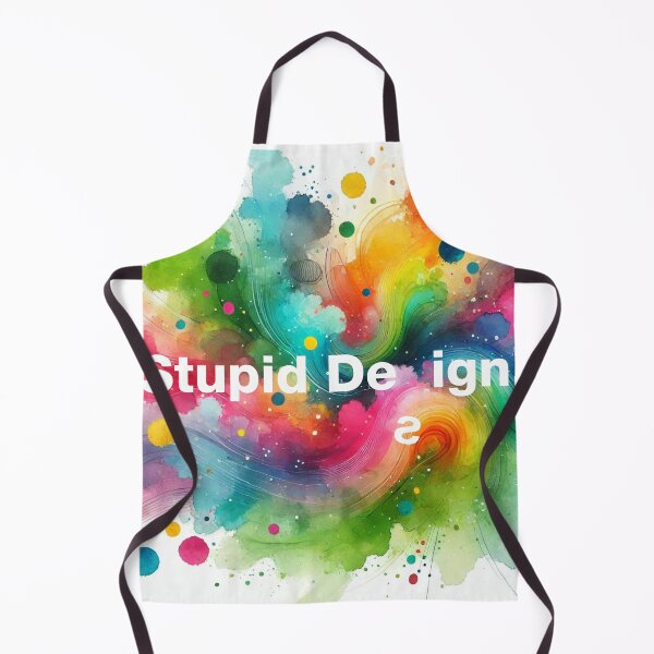 Item preview, Edgy Watercolor Colorful STUPID DESIGN, Unique and Unconventional designed and sold by villacreativa.