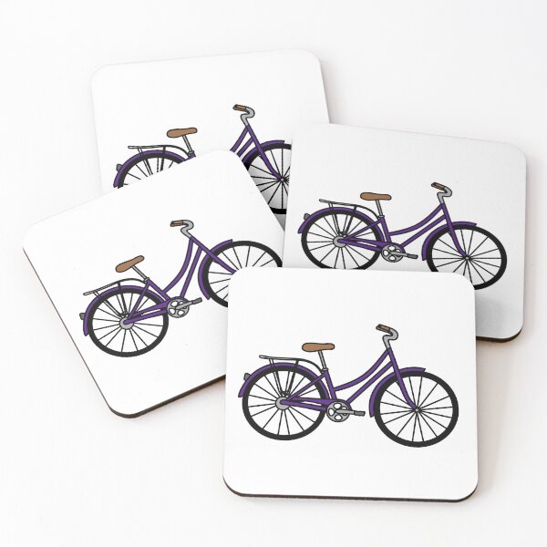 Item preview, Bicycle Illustration - Dark Purple designed and sold by MrsCreative1.