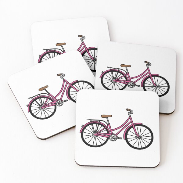 Item preview, Bicycle Illustration - Dark Pink designed and sold by MrsCreative1.