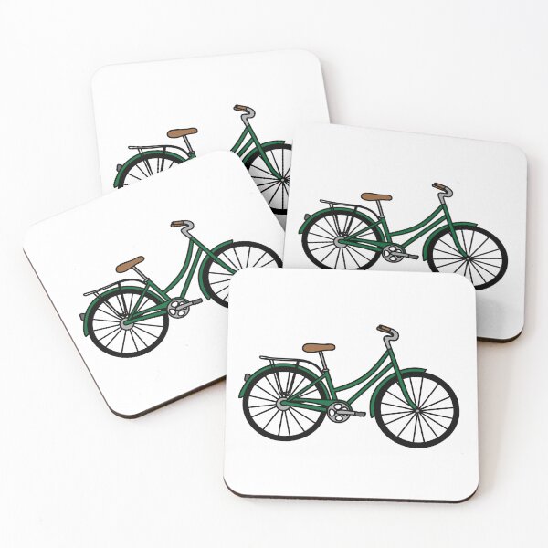 Item preview, Bicycle Illustration - Dark Green designed and sold by MrsCreative1.