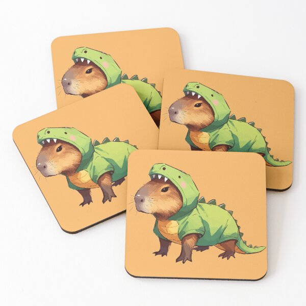Item preview, Capybara In Dinosaur Costume designed and sold by TomFrontierArt.