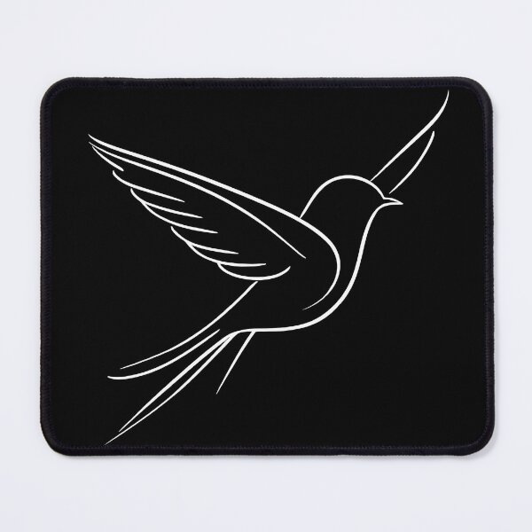 Item preview, Minimalist White Line Art Bird - Elegant and Simple Design for Modern Spaces designed and sold by UniGift.