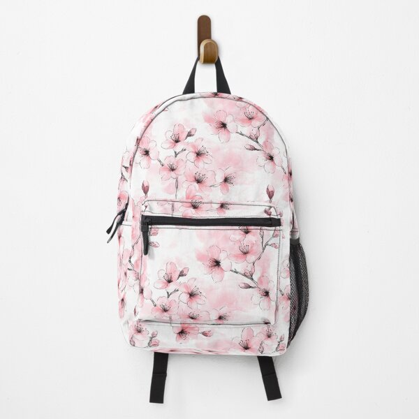 Item preview, Watercolor seamless pattern featuring delicate cherry blossoms with soft pink petals  designed and sold by Mariana Shymkovych.
