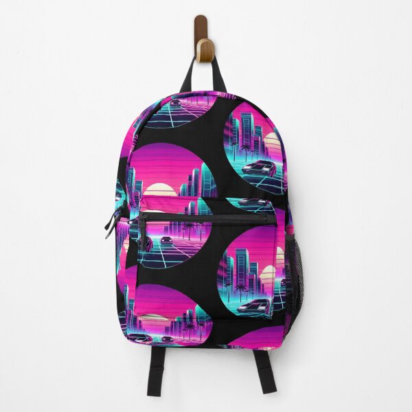 Item preview, Retro Futuristic Neon City Drive designed and sold by IllumeInk.