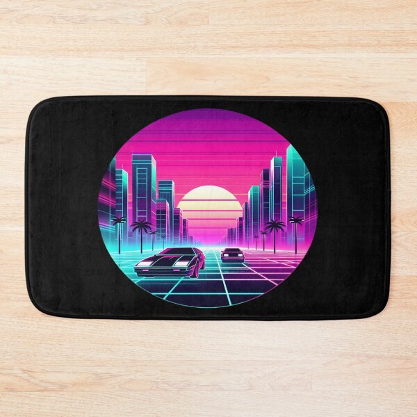 Item preview,  Retro Futuristic Neon City Drive designed and sold by IllumeInk.