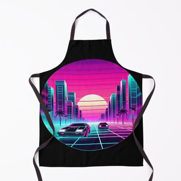 Item preview, Retro Futuristic Neon City Drive designed and sold by IllumeInk.
