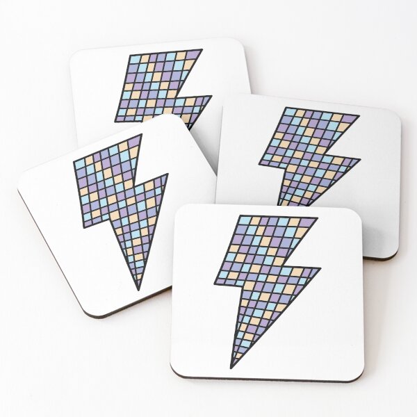Item preview, Striking Lightning Bolt Illustration - Disco Ball / Purple and Blue Pastel Colors designed and sold by MrsCreative1.
