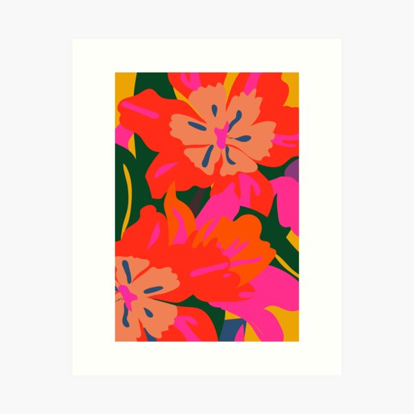 Aperçu de l'œuvre Fleurs joyeuses créée et vendue par juliechicago.