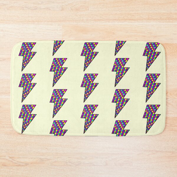 Item preview, Striking Lightning Bolt Illustration - Disco Ball / Neon Colors - Pink, Blue, Yellow, Purple designed and sold by MrsCreative1.