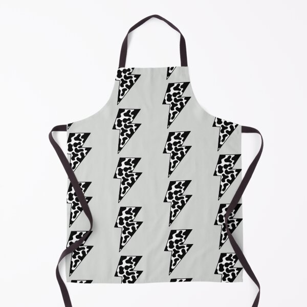 Item preview, Striking Lightning Bolt Illustration - Cow Hide Black designed and sold by MrsCreative1.