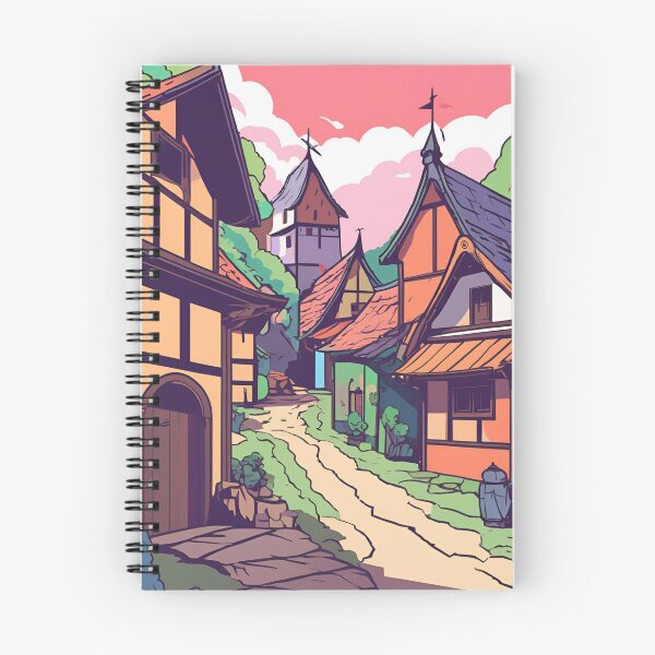 Item preview, Medieval Village designed and sold by ColorArtByEric.