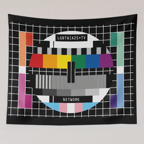 Item preview, LGBTQIA2S+ TV Test Card designed and sold by JujuDesignX.