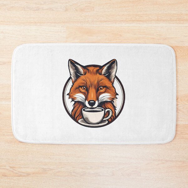 Item preview, Fox with Coffee, funny, gifts, fox, Autumn, animals,  designed and sold by Ewelina  Niemiec.