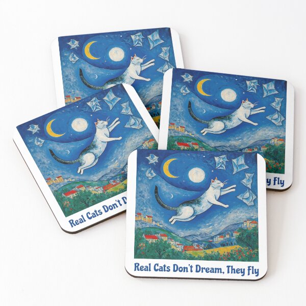 Item preview, Real Cats Don't Dream, They Fly designed and sold by Art-Sarcasm.