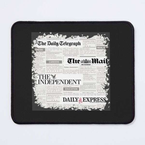 Item preview, Daily Newspaper artwork, black and white designed and sold by Jennifer Morcom.