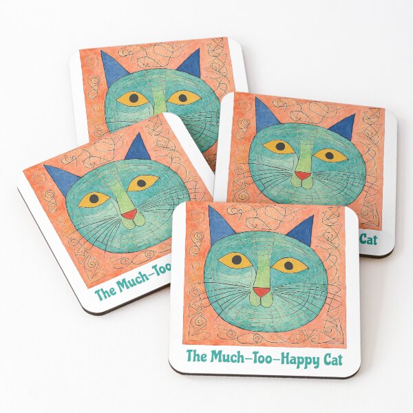 Item preview, The Much-Too-Happy Cat designed and sold by Art-Sarcasm.