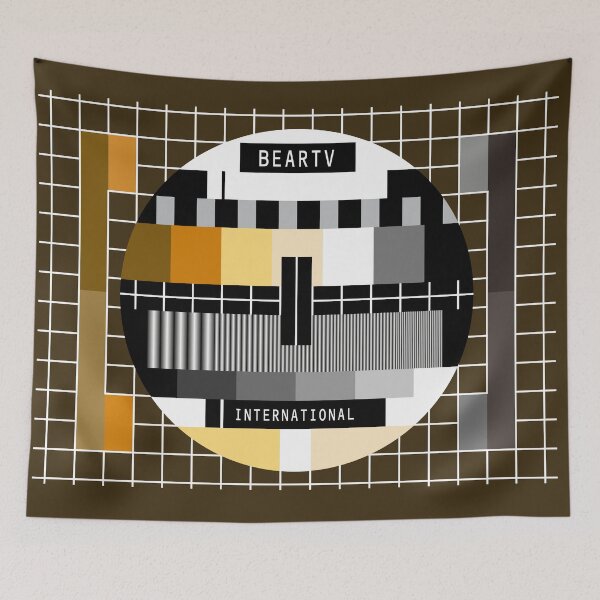 Item preview, BEAR TV Test Card designed and sold by JujuDesignX.