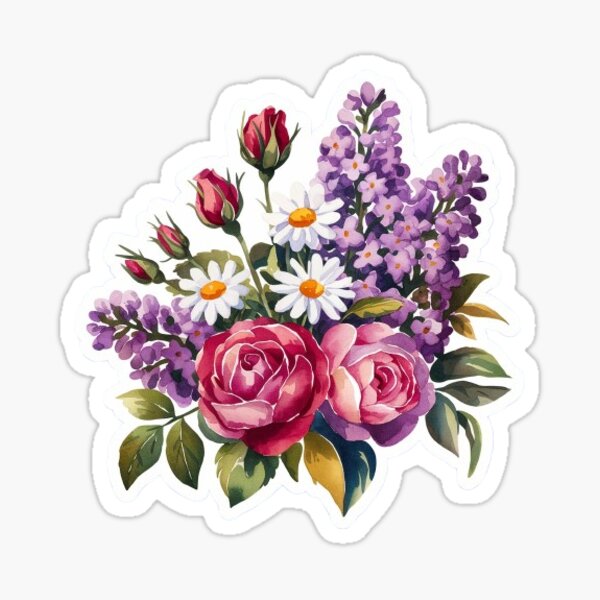 Item preview,  Sticke Floral Water color designed and sold by Astar03.