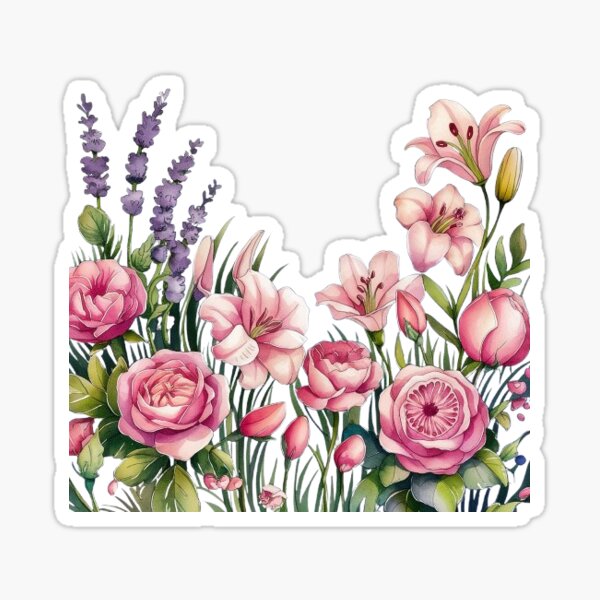 Item preview,  Sticke Floral Water color designed and sold by Astar03.