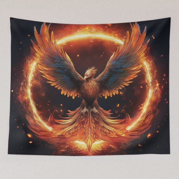 Item preview, Majestic Phoenix in Fiery Rebirth designed and sold by MDKey DESIGN.