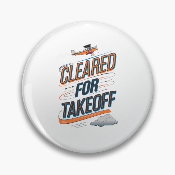 Item preview, Cleared for Takeoff - Fun Aviation Typography Design designed and sold by OwlWorks.