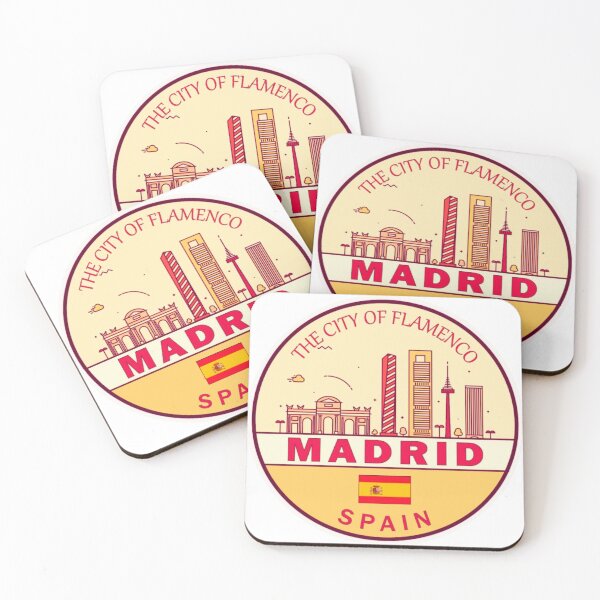 Item preview, Madrid Skyline Art – Iconic Spain Cityscape designed and sold by BubbleSpy.