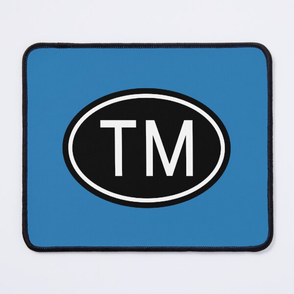 Item preview, TM Initials Monogram Oval White Letters designed and sold by Jeallan Designs.