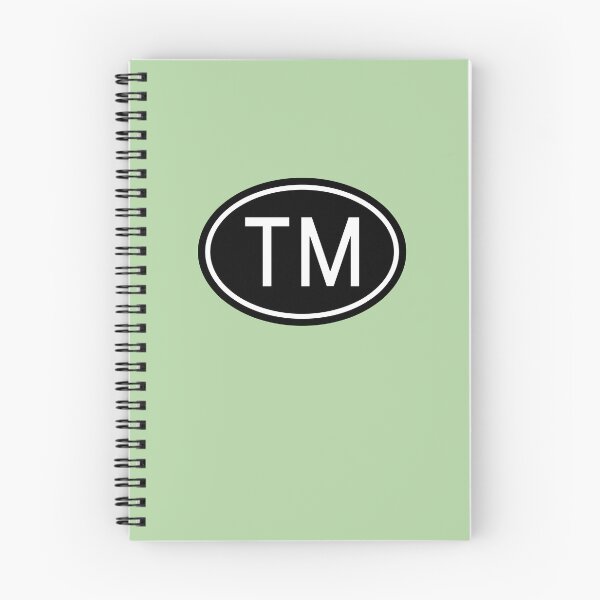 Item preview, TM Initials Monogram Oval White Letters designed and sold by Jeallan Designs.