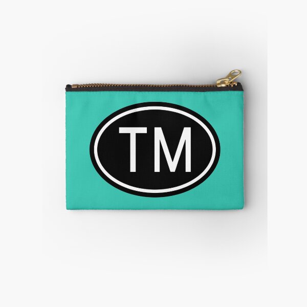 Item preview, TM Initials Monogram Oval White Letters designed and sold by Jeallan Designs.