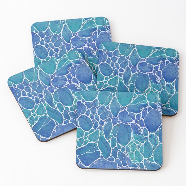 Item preview, Watercolour sea water pattern - Coastal Dreamscape  designed and sold by PP-Patterns.