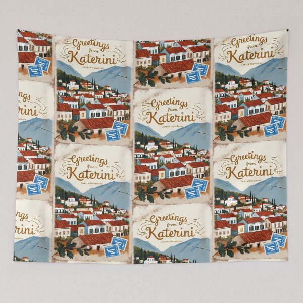 Item preview, Katerini Central Macedonia Postcard Vintage Retro Travel Vintage designed and sold by TravelPostcardGems.