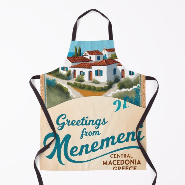 Item preview, Menemeni Central Macedonia Greece Postcard Vintage Retro Travel Vintage designed and sold by TravelPostcardGems.