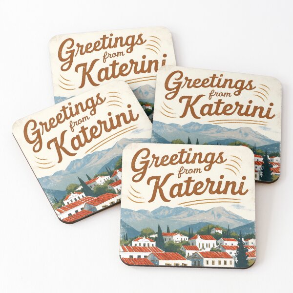 Item preview, Greetings from Katerini Central Macedonia Postcard Vintage Retro Travel Vintage designed and sold by TravelPostcardGems.