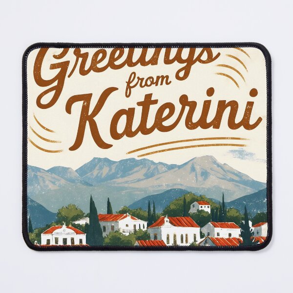 Item preview, Greetings from Katerini Central Macedonia Postcard Vintage Retro Travel Vintage designed and sold by TravelPostcardGems.