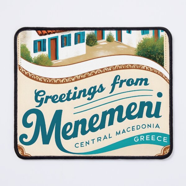 Item preview, Copy of Menemeni Central Macedonia Greece Postcard Vintage Retro Travel Vintage designed and sold by TravelPostcardGems.