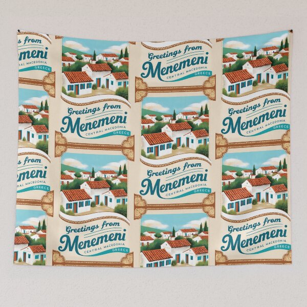 Item preview, Copy of Menemeni Central Macedonia Greece Postcard Vintage Retro Travel Vintage designed and sold by TravelPostcardGems.