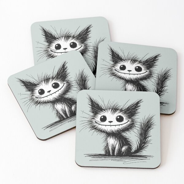 Item preview, Funny Messy Black and White Cat designed and sold by Blink Art Studio.