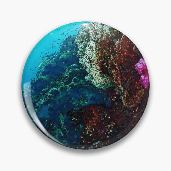 Item preview, coral reef deep sea sea floor fish designed and sold by AA-designstore.