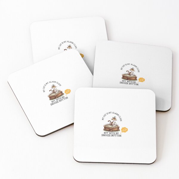 Item preview, best gifts for cat lovers (My Cat is My Alarm Clock But With No Snooze Button) designed and sold by BEE-CREATIVO.