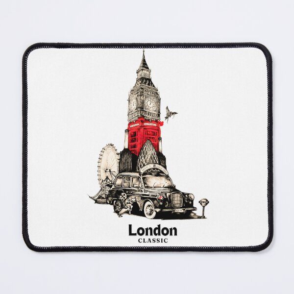Item preview, London Classic Landmarks Art – Iconic British Cityscape designed and sold by BubbleSpy.