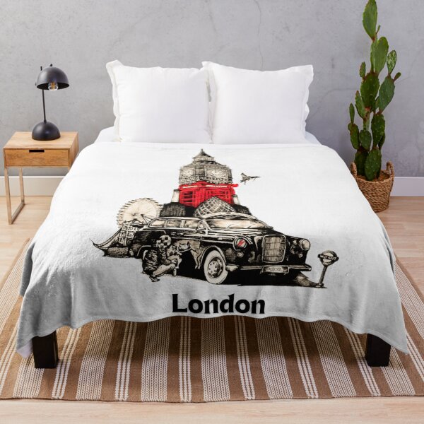 Item preview, London Classic Landmarks Art – Iconic British Cityscape designed and sold by BubbleSpy.