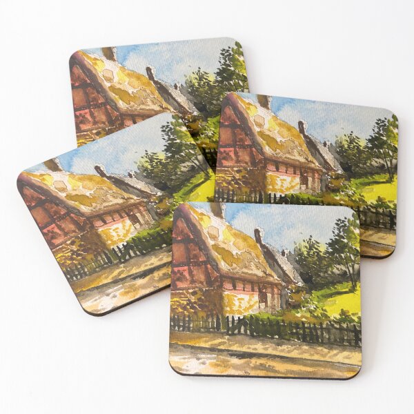 Item preview, Cotswolds England Watercolor designed and sold by TheArtCave.
