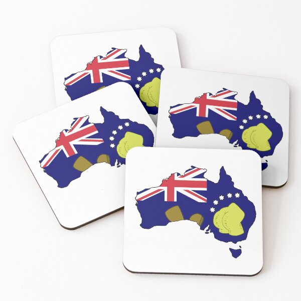 Item preview, Bart v Australia Flag Map designed and sold by LocalAustralian.