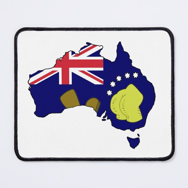 Item preview, Bart v Australia Flag Map designed and sold by LocalAustralian.