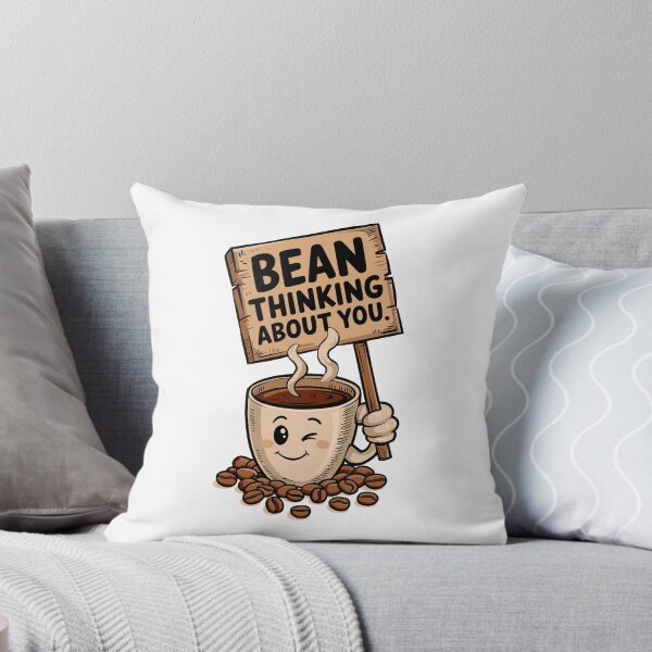 Item preview, Coffee Lover Cute Mug with Wink Face and Coffee Beans designed and sold by w1ckerman.