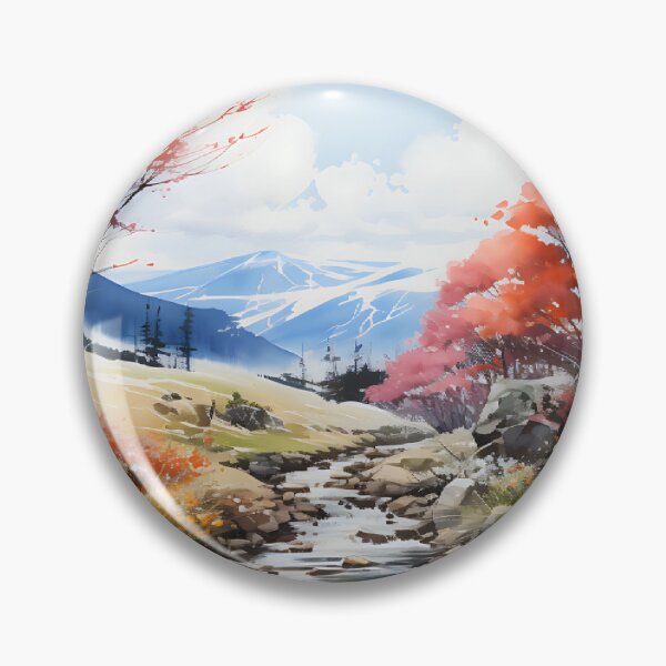 Item preview, Japanese Watercolor - Haguro Yamagata designed and sold by KootenayDesigns.