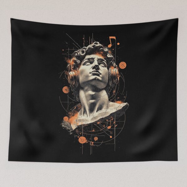 Item preview, David listens to music  designed and sold by Gaviani Design Studio.