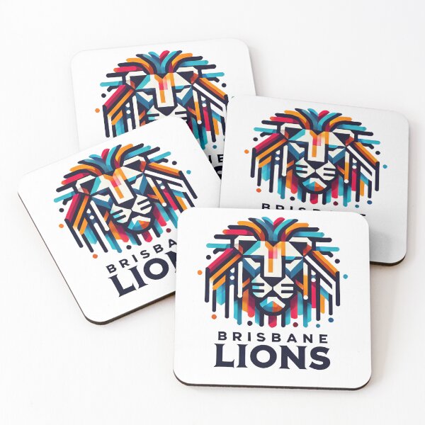 Item preview, Colorful Abstract Lion Head in Geometric Design designed and sold by Pattamo1.