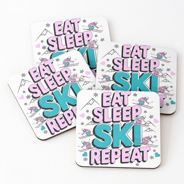 Item preview, Eat Sleep Ski Repeat designed and sold by SzymonC000zyArt.
