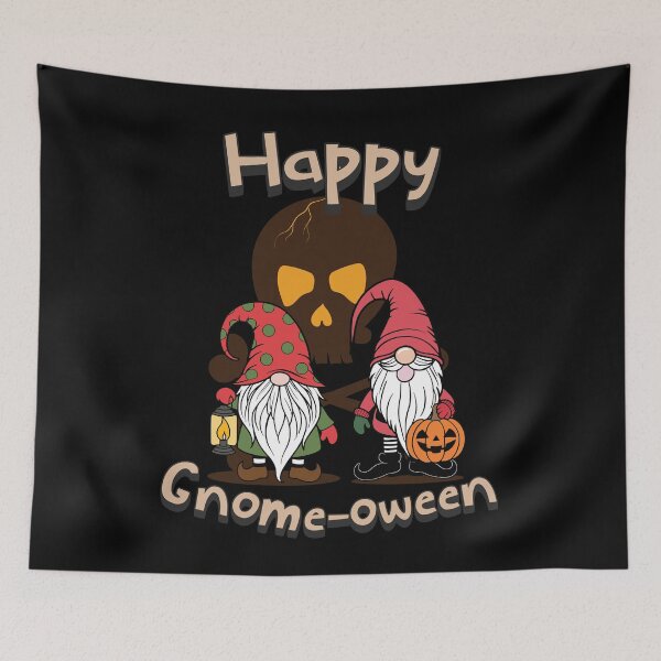 Artikelvorschau, Happy Gnome-Oween Lustiger Halloween Gnom Spruch entworfen und verkauft von LuminOrb.